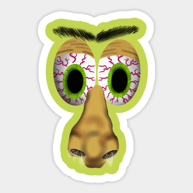 Eyeball person Sticker by Popoffthepage